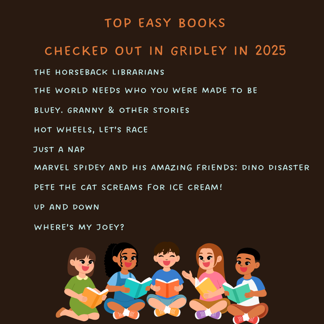 Top Easy Books checked out in 2025
