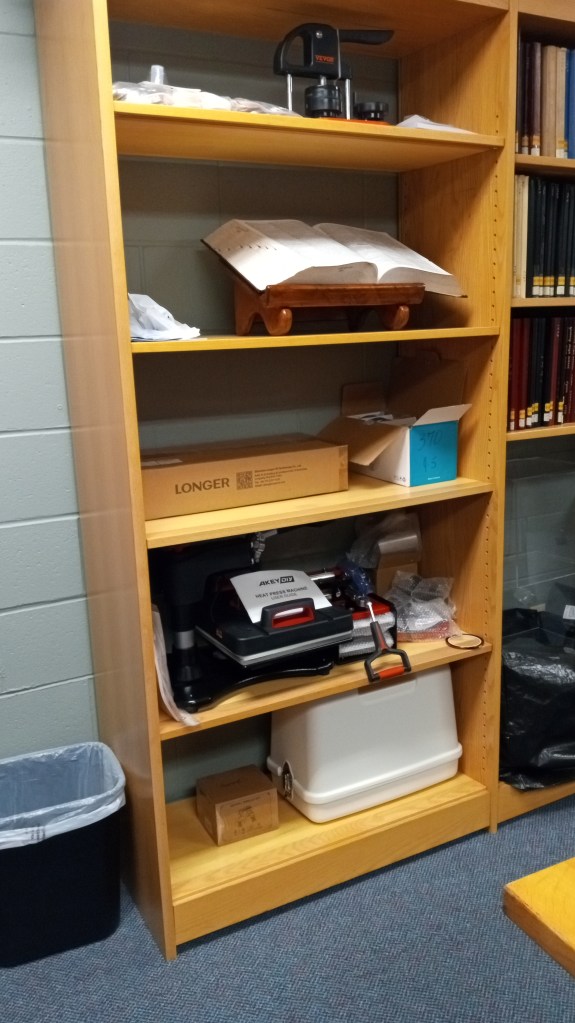 Sewing Machine
Button Press
Laser Engraver